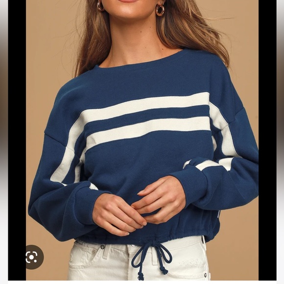 RVCA - Retro Oversized Fleece Colorbock Top - Picture 3 of 6